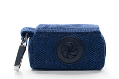 Bowl and Bone Mini Navy Blue Dog Poo Bag Holder