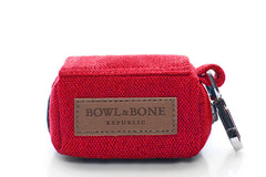 Bowl and Bone Mini Red Dog Poo Bag Holder
