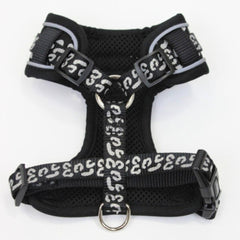 Doodlebone Adjustable Airmesh Dog Harness - Coal Leopard