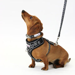 Doodlebone Adjustable Airmesh Dog Harness - Coal Leopard