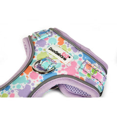 Doodlebone Adjustable Airmesh Dog Harness - Pastel Paint Splat