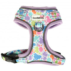 Doodlebone Adjustable Airmesh Dog Harness - Pastel Paint Splat