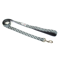 Doodlebone Adjustable Airmesh Dog Lead - Grey Stars Glow In The Dark