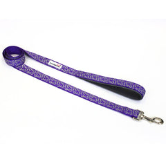 Doodlebone Padded Dog Lead - Violet Leopard Reflective