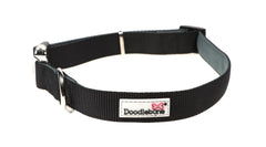 Doodlebone Originals Padded Dog Collar - Black Coal