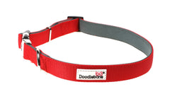 Doodlebone Originals Padded Dog Collar - Ruby Red
