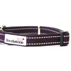 Doodlebone Padded Dog Collar - Burgundy