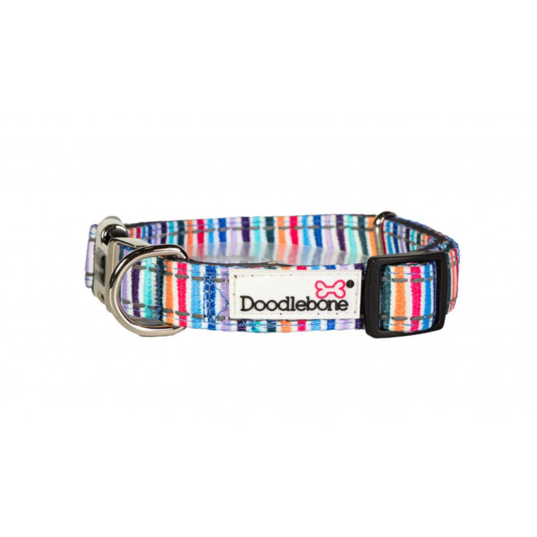 Doodlebone Padded Dog Collar - Stripes