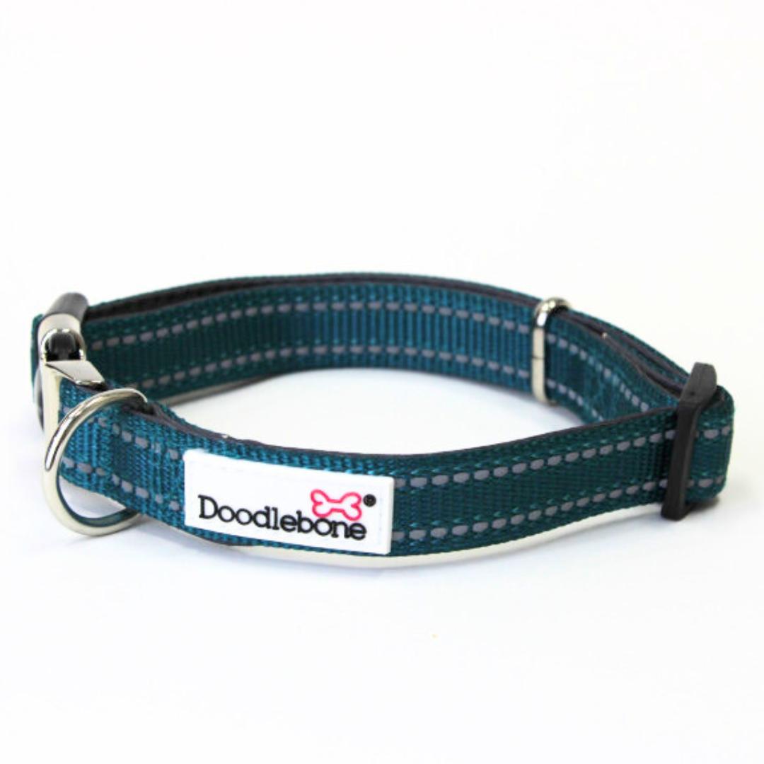 Doodlebone Padded Dog Collar - Teal