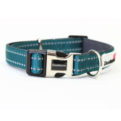Doodlebone Padded Dog Collar - Teal