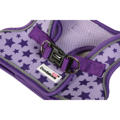 Doodlebone Snappy Step-In Dog Harness - Violet Stars