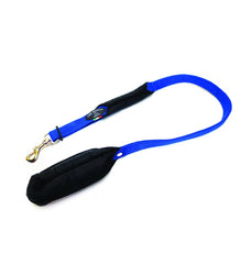 Tre Ponti Padded Double Handle Blue Dog Leads