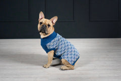 Navy Blue Stripe PULLO Dog Jumper by Labbvenn