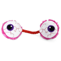 Eyeballs on Rope Halloween Dog Toy