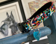 Peloton Dog Collar with Velvet Lining | Scrufts Handmade Dog Collars UK