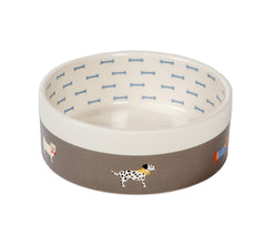 FatFace Marching Dogs Pet Bowl by Danish Design