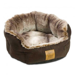 Arctic Fox Faux Fur Luxury Dog Bed by House of Paws