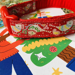 Festive Birdy Christmas Dog Collar | Scrufts