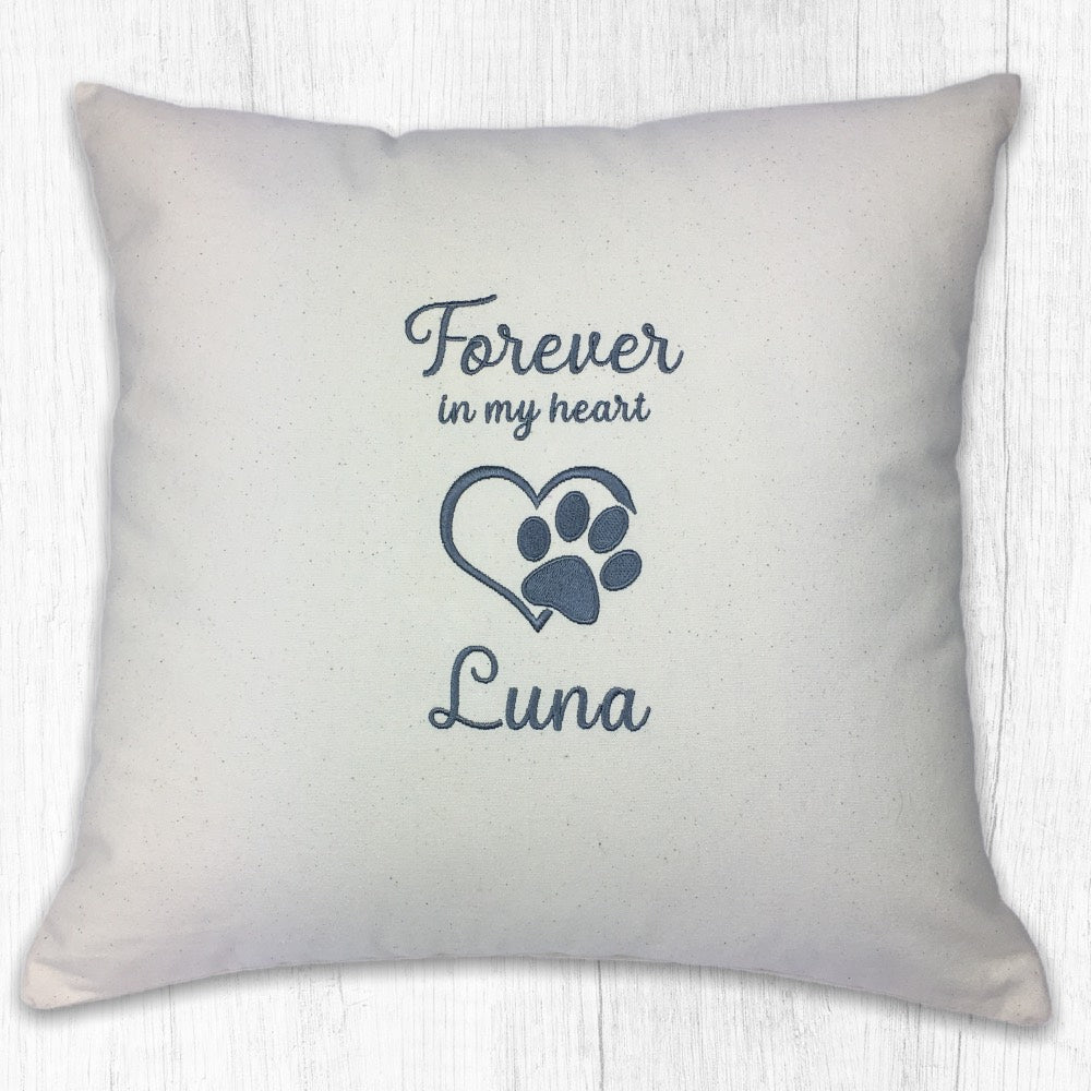 Forever In My Heart Keepsake Dog Cushion