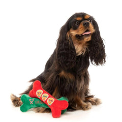 FuzzYard Chrismutts Homies Bones Christmas Dog Toys 2 Pack