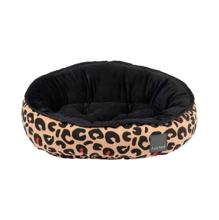 FuzzYard Javan Leopard Print Reversible Dog Bed