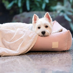 FuzzYard Life Comforter Dog Blanket in Soft Blush Pink