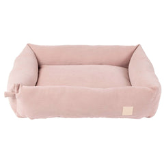 FuzzYard Life Corduroy Dog Bed in Soft Blush Pink