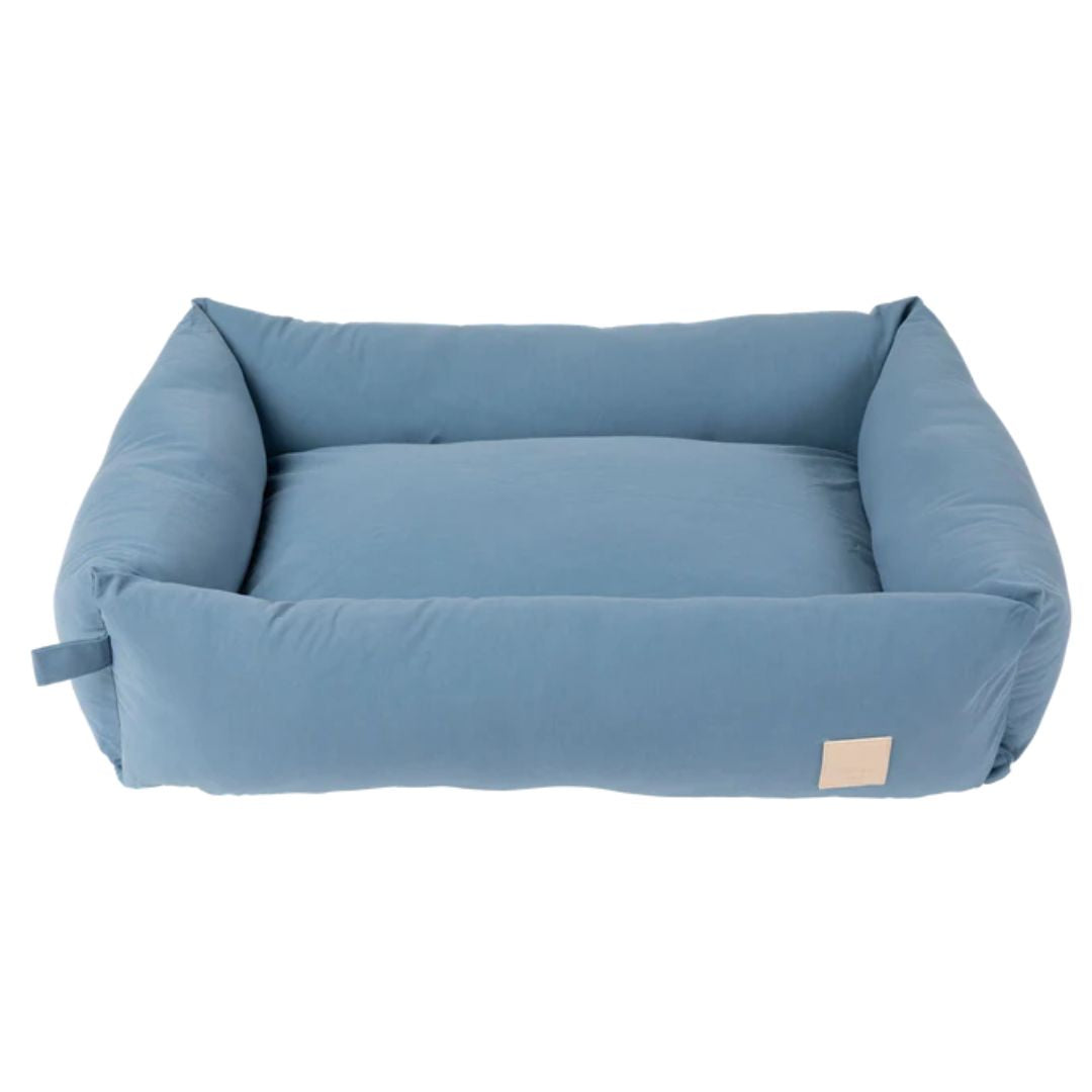 FuzzYard Life Cotton Dog Bed in French Blue