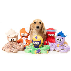 FuzzYard Octo the Outrageous Octo-Posse Dog Toy