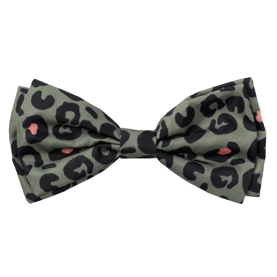 FuzzYard Savanna Leopard Print Dog Bow Tie