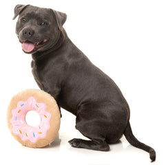 FuzzYard Plush Giant Donut Dog Toy