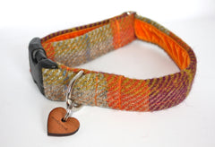 Ginger Harris Tweed Designer Dog Collar