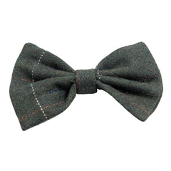 Green Tweed Dog Bow Tie by House of Paws