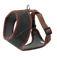 Green Tweed Memory Foam Dog Harness by House of Paws