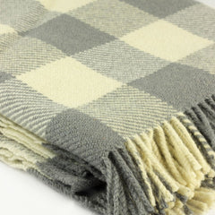 Grey Check Wool Rugleton | Twool