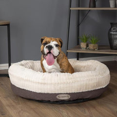 Ellen Donut Dog Bed Grey | Luxury Puppy Beds