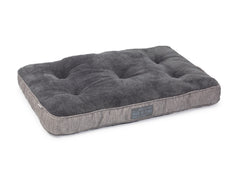 Grey Hessian Boxed Duvet Dog Bed by House of Paws
