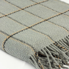 Grey Plaid Wool Rugleton | Twool