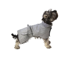 Grey Tweed Dog Coat by Sotnos
