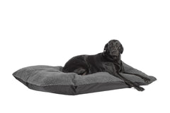 Happy Landings Black/Grey Reversible Waterproof Deep Duvet Dog Bed by Danish Design