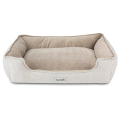 Harvard Memory Foam Box Dog Bed - Pearl Grey