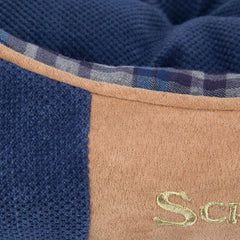 Scruffs Highland Box Bed Blue | Luxury Dog Beds
