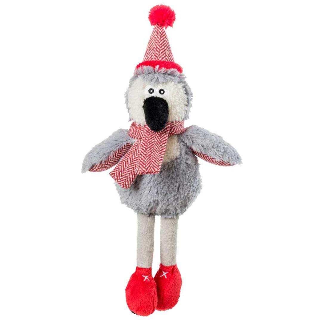 House of Paws Winter Red Penguin Christmas Dog Toy