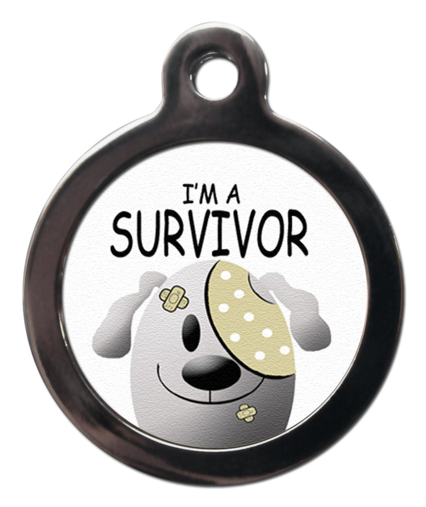 I'm A Survivor Dog ID Tag