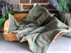 Minkeys Tweed Raspberry Tweed Dog Blanket