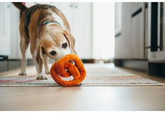 P.L.A.Y Pretzel Plush Dog Toy