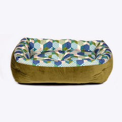 Laura Ashley Thistle Patchwork Snuggle Dog Bed