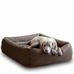 Luxury Boox Buffalo Leather Dog Bed