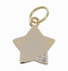 Luxury Designer Dog Tag Gold Star My Precious Range Free Engraving | Chelsea Dogs