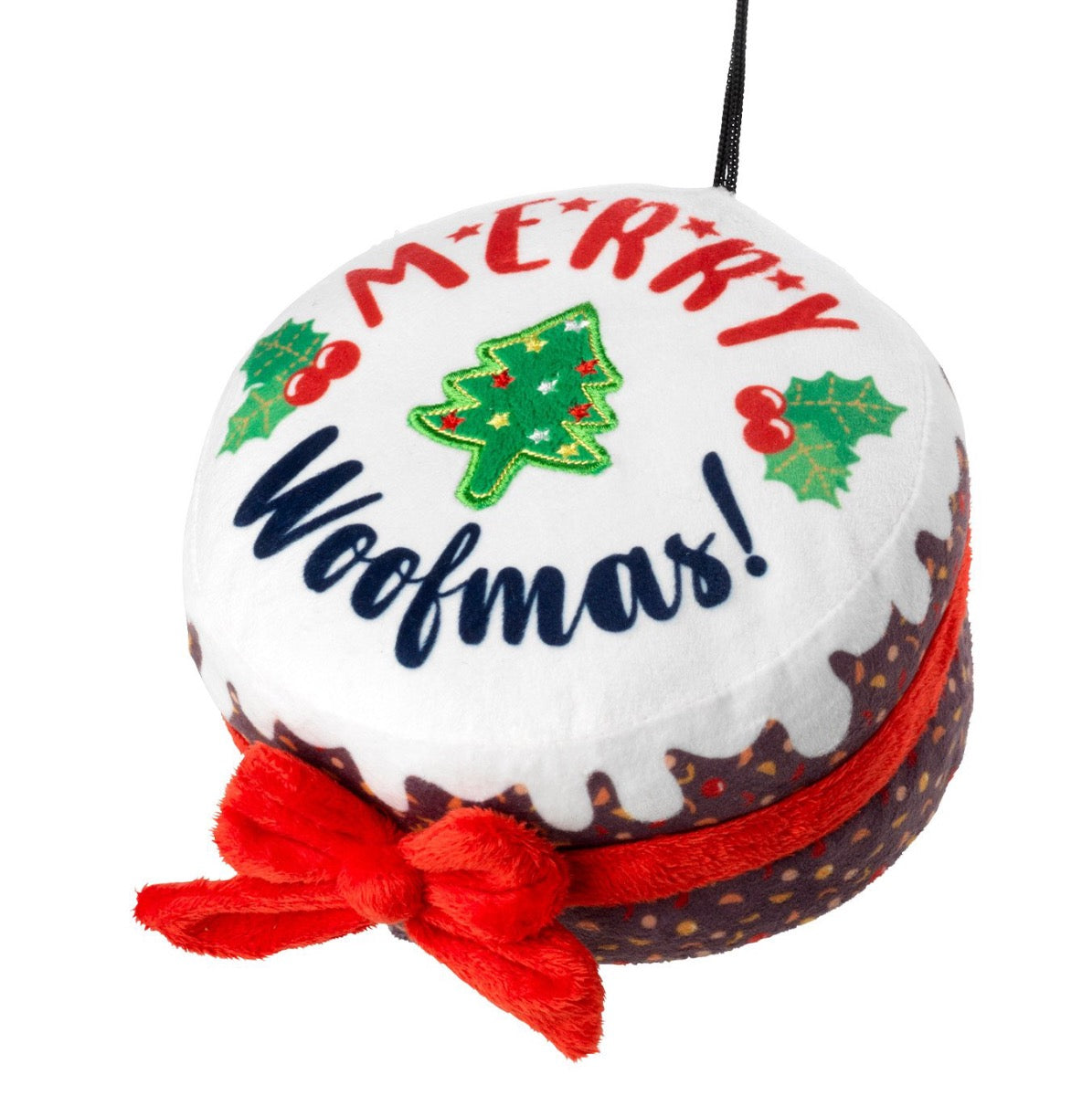 Merry Woofmas Christmas Cake Dog Toy | House of Paws